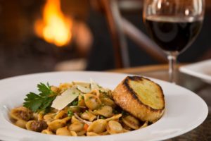 Enjoy Dinner at our Inn after Skiing in the White Mountains of New Hampshire
