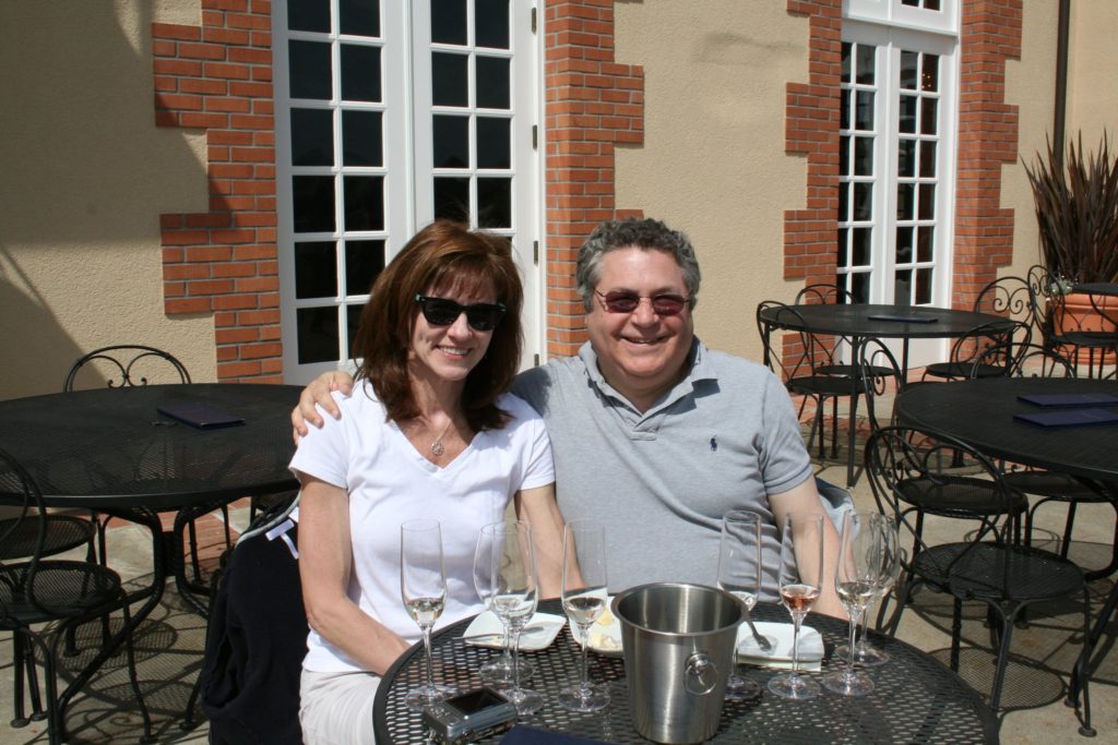Steve and Karen at Domaine Carneros