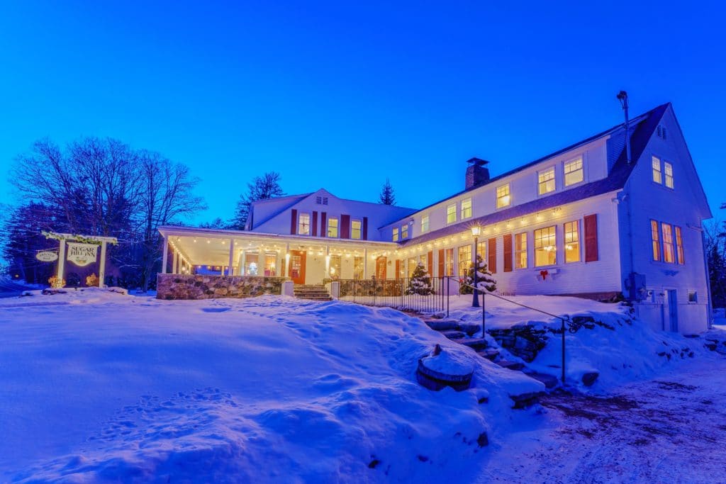 Relaxing at our Bed and Breakfast during the winter is one of the best things to do in the White Mountains!
