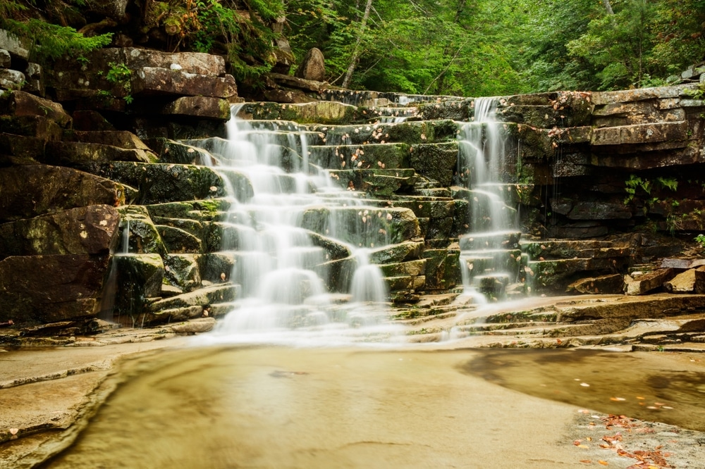 Arethusa Falls, one of the best hiking trails in the White Mountains