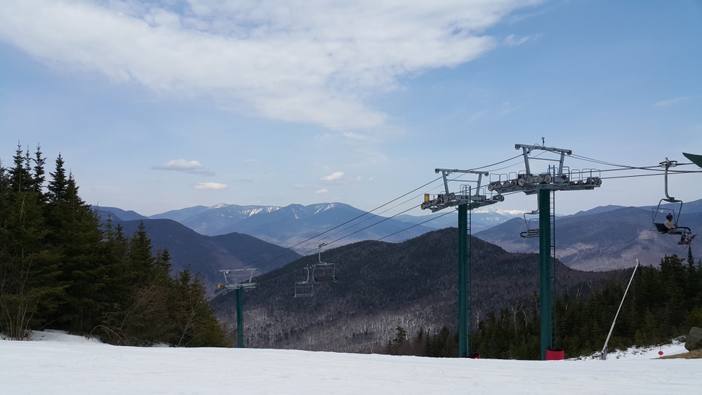 The view of the slopes at Loon Mountain Ski Resort in NH