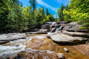 Diana's Baths, one of the best White Mountains Waterfalls in New Hampshire Near our Inn