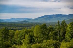 Looking at the White Mountains in New Hampshire, where you'll find great trails at Waterville Valley Ski REsort